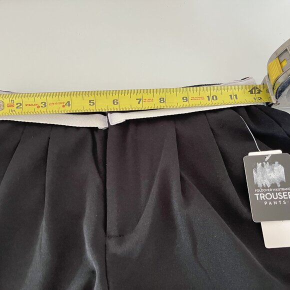 NO COMMENT WOMEN'S HIGH RISE BLACK TROUSER PANTS/Size XS/NWT - Picture 8 of 11